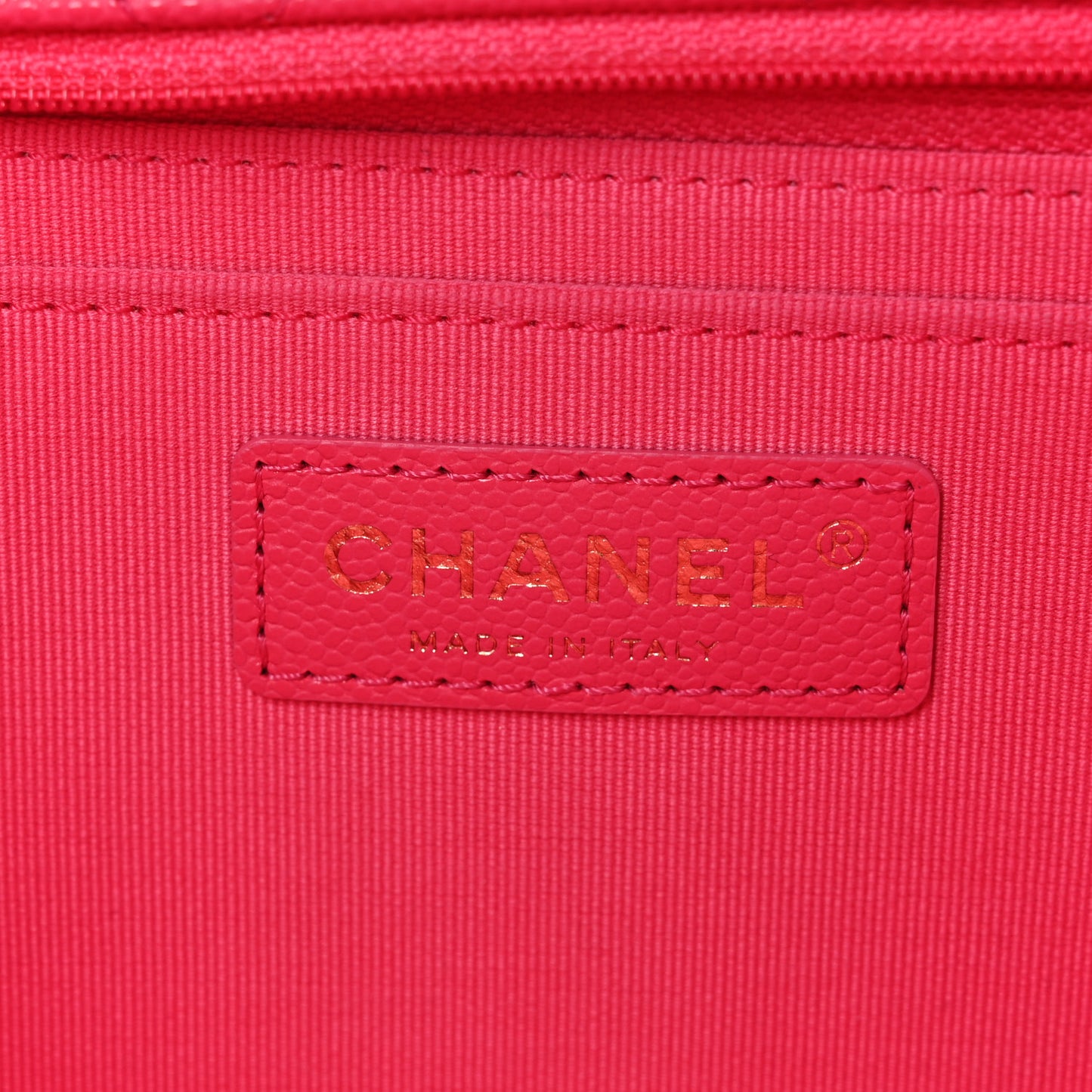 Caviar Quilted XXL Travel Flap Bag Dark Pink