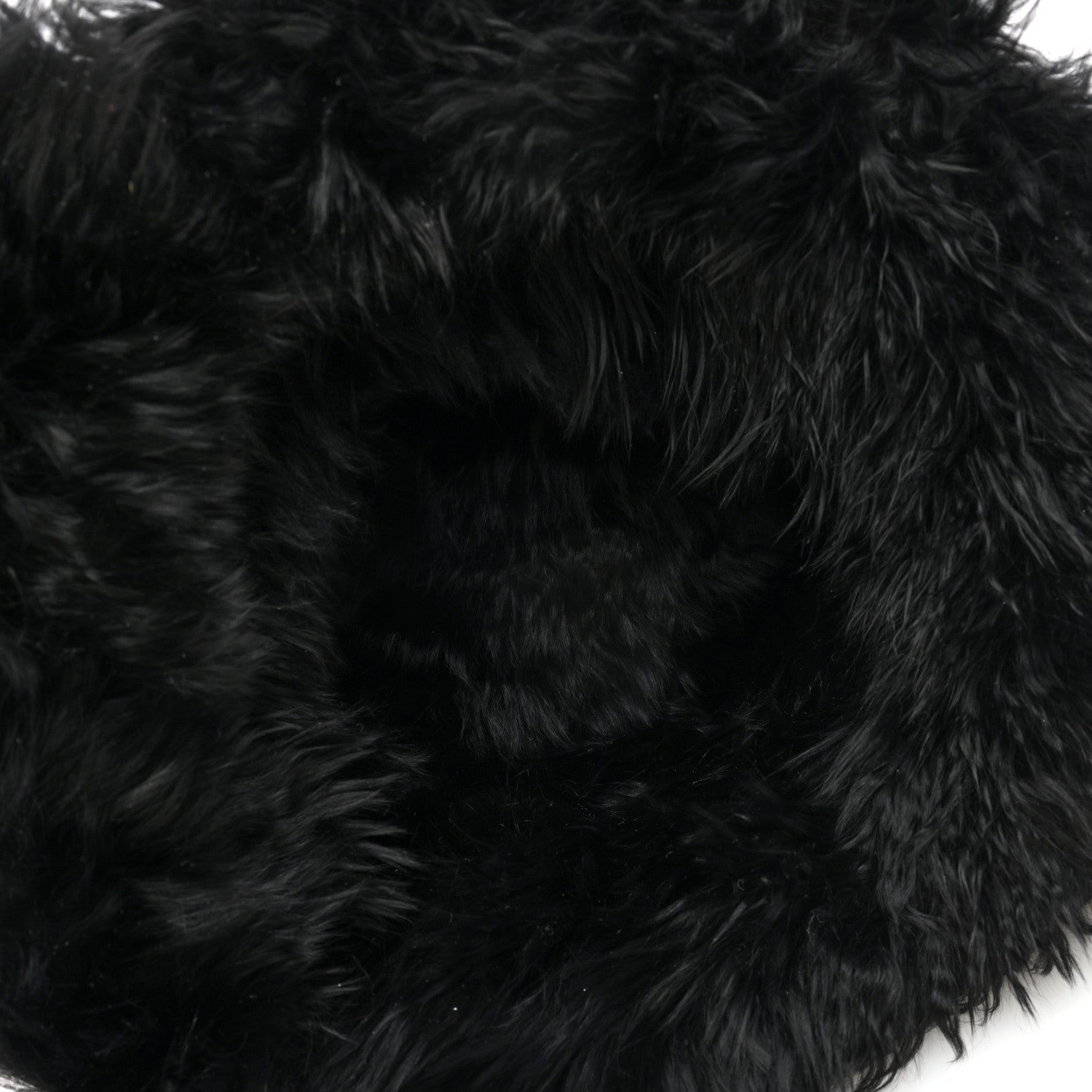 Prada Nylon Alpaca Triangle Womens Bucket Hat M Black 7 of 8