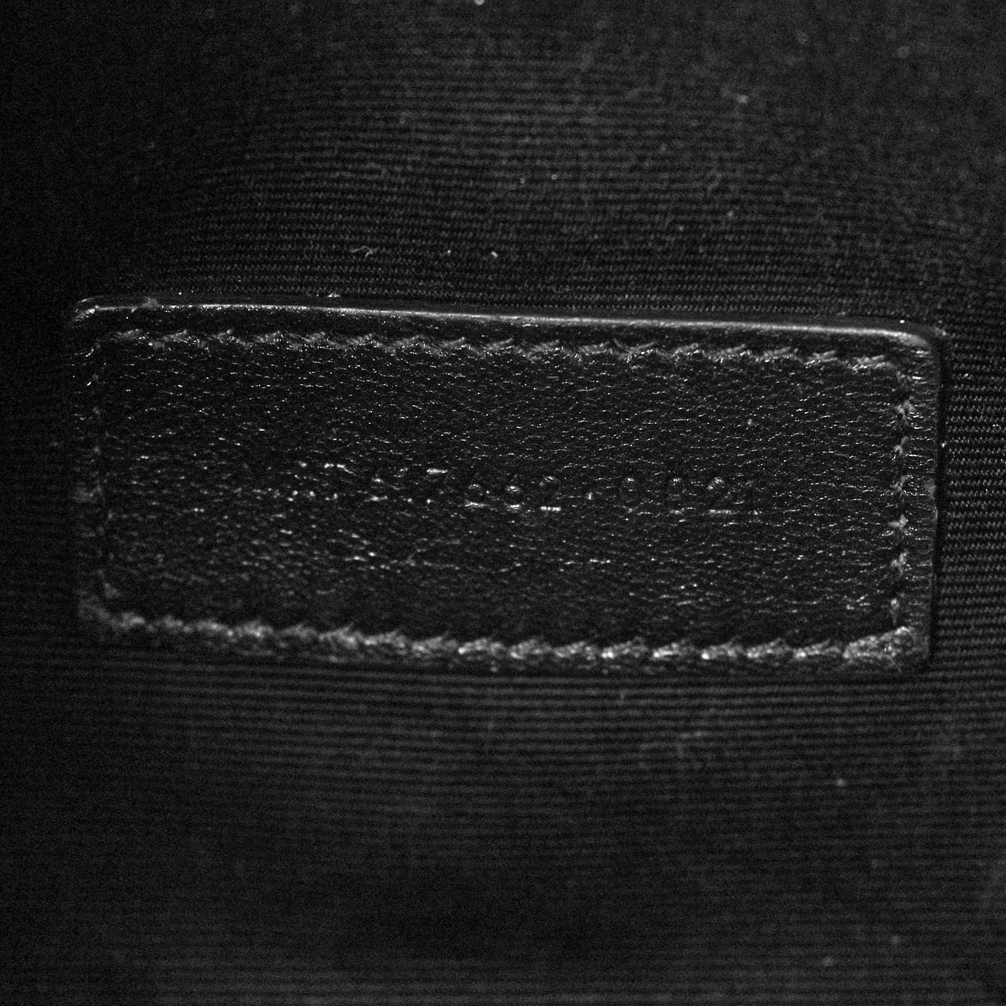 Grain De Poudre Matelasse Chevron Monogram Envelope Clutch Black