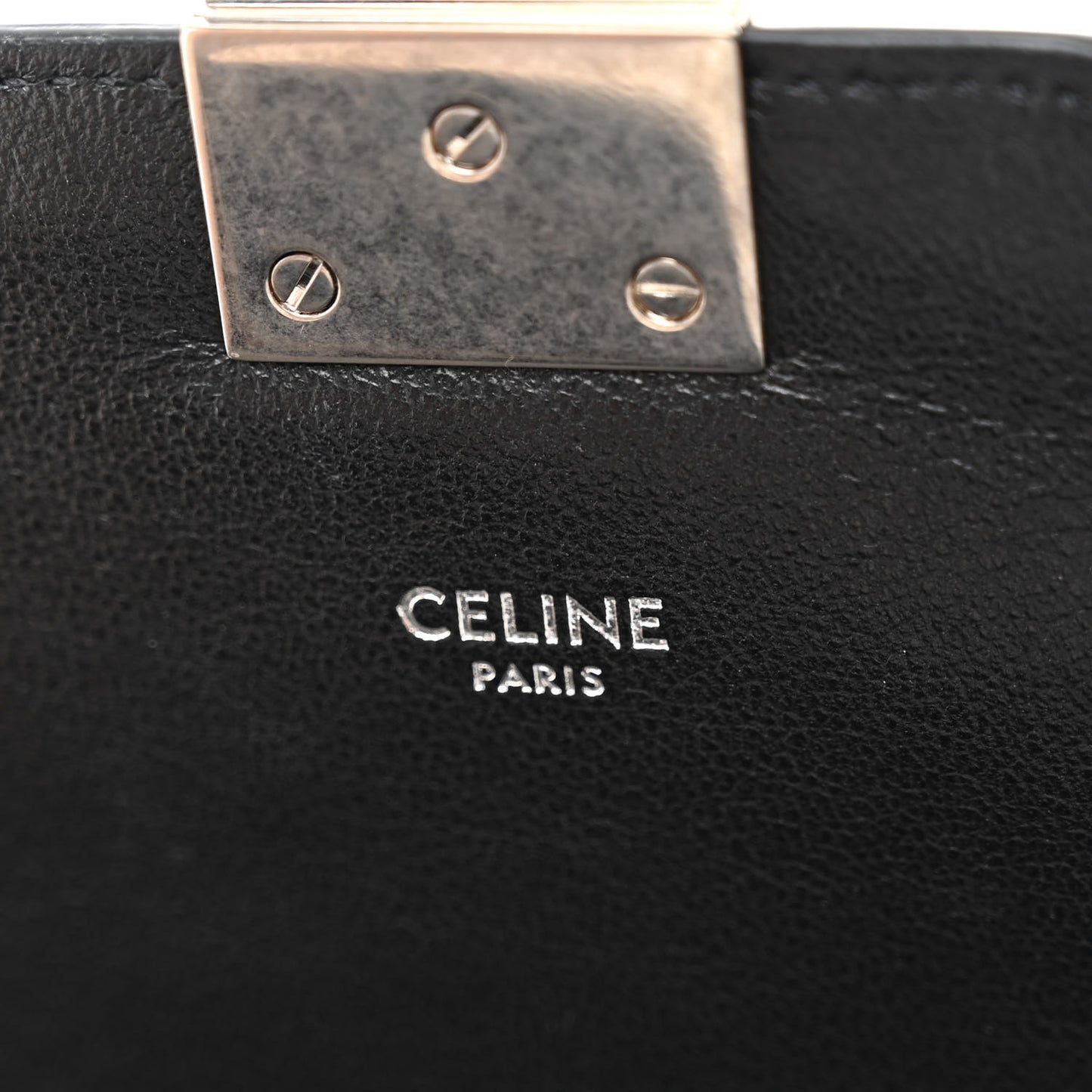 Calfskin Snakeskin Medium C Bag Black