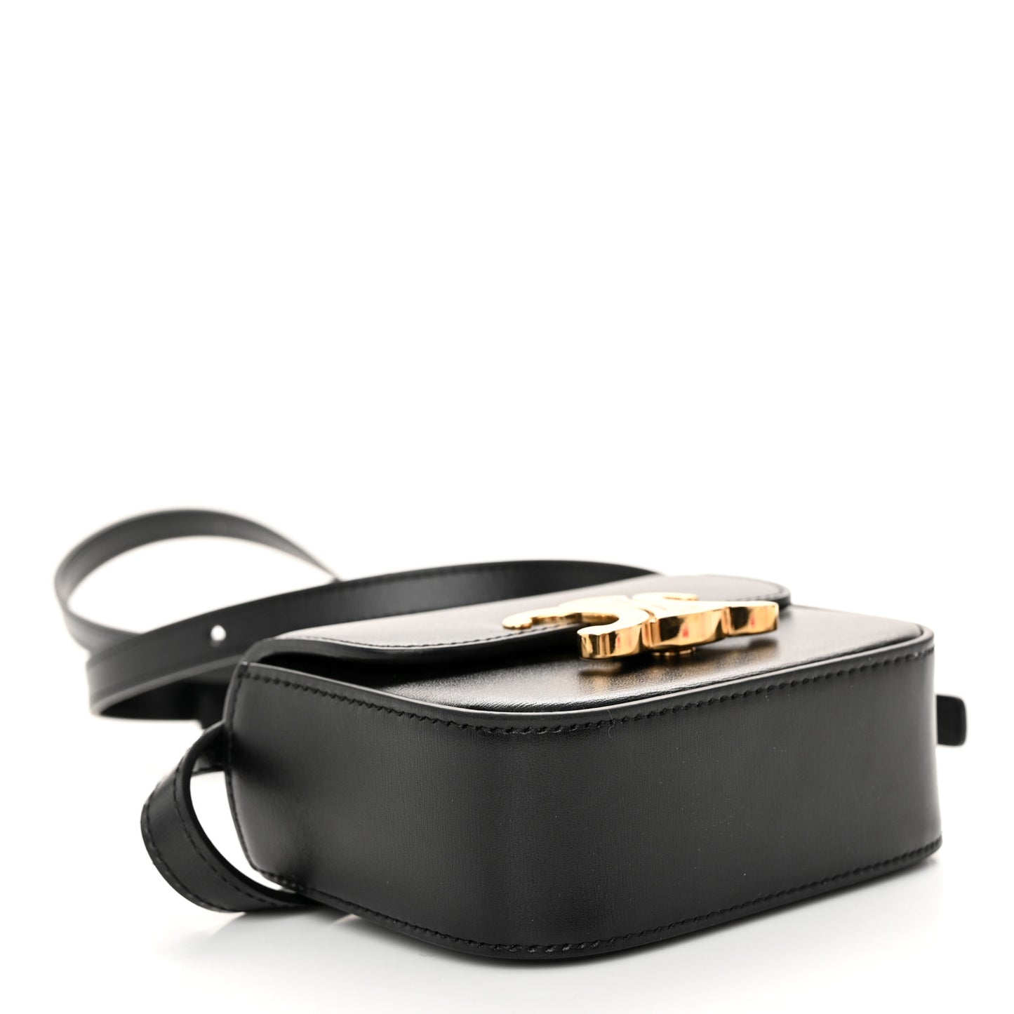Shiny Calfskin Mini Triomphe Black