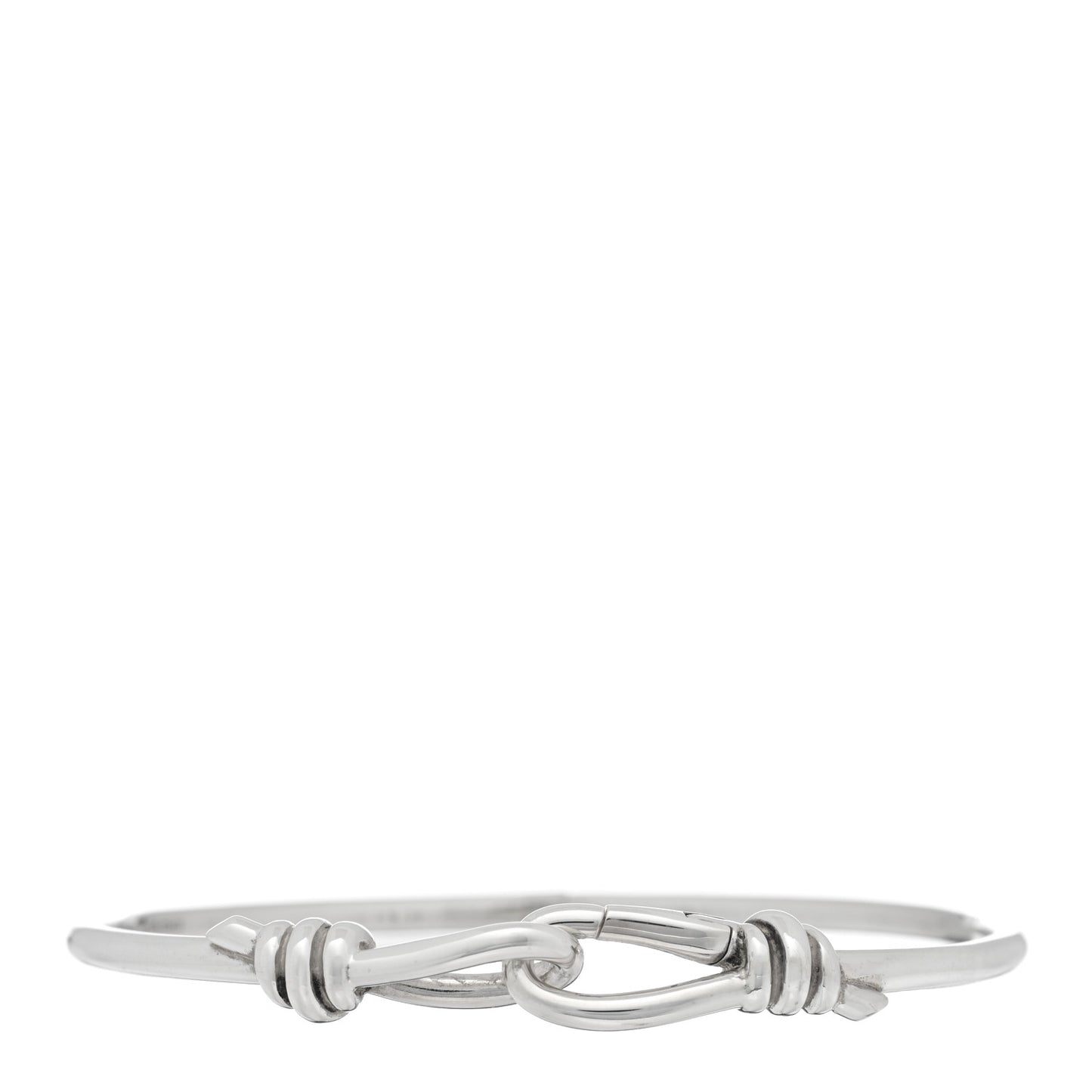 Sterling Silver Paloma Picasso Knot Hinged Bangle Bracelet