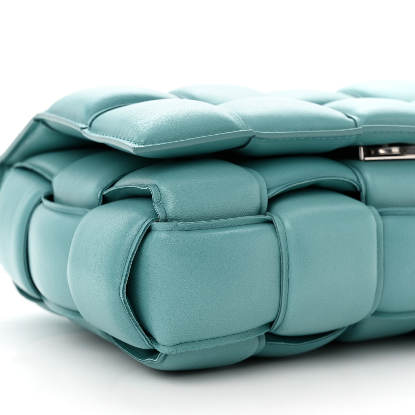 Nappa Maxi Intreccio Padded Cassette Crossbody Bag