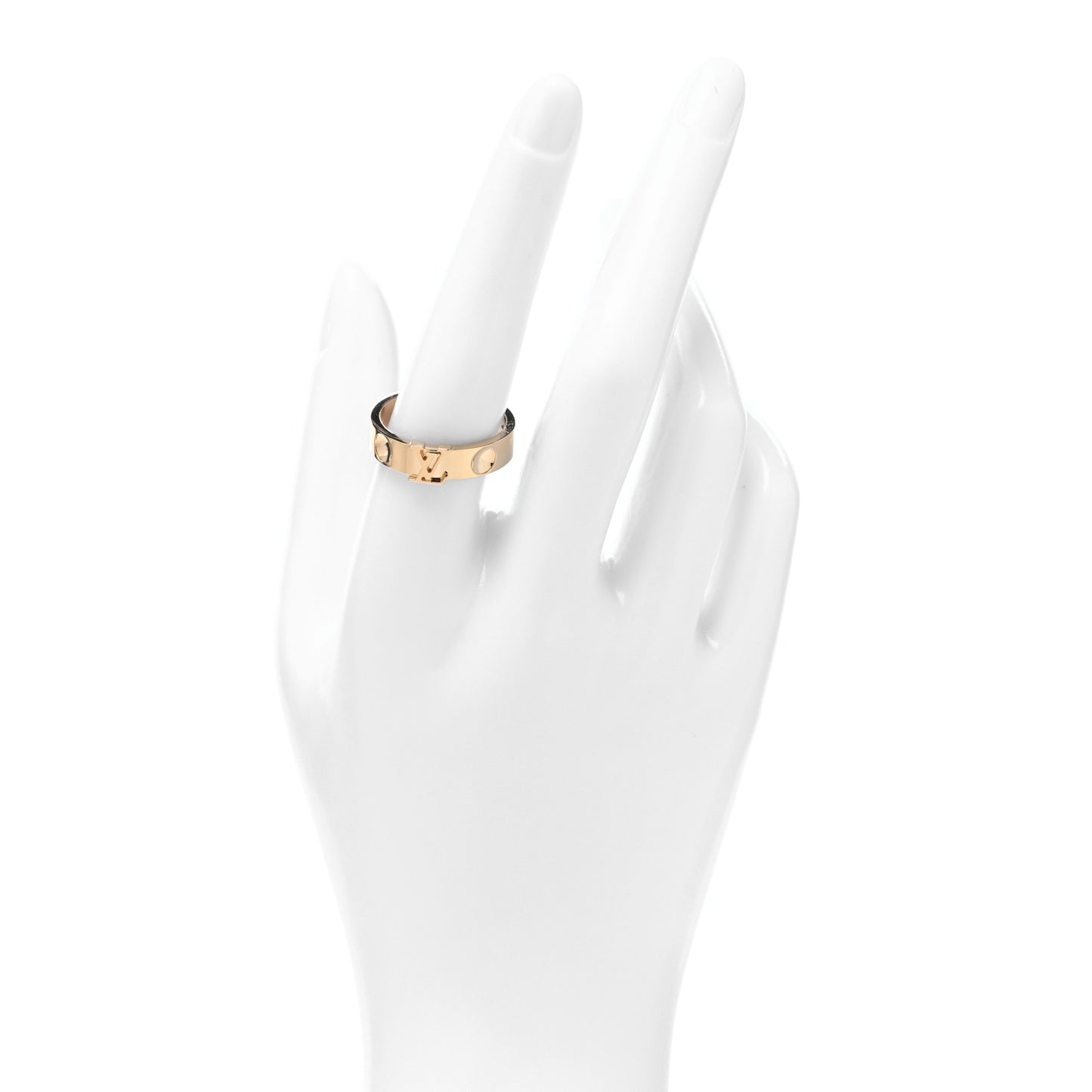 18K Yellow Gold Empreinte LV Ring 58 8.5