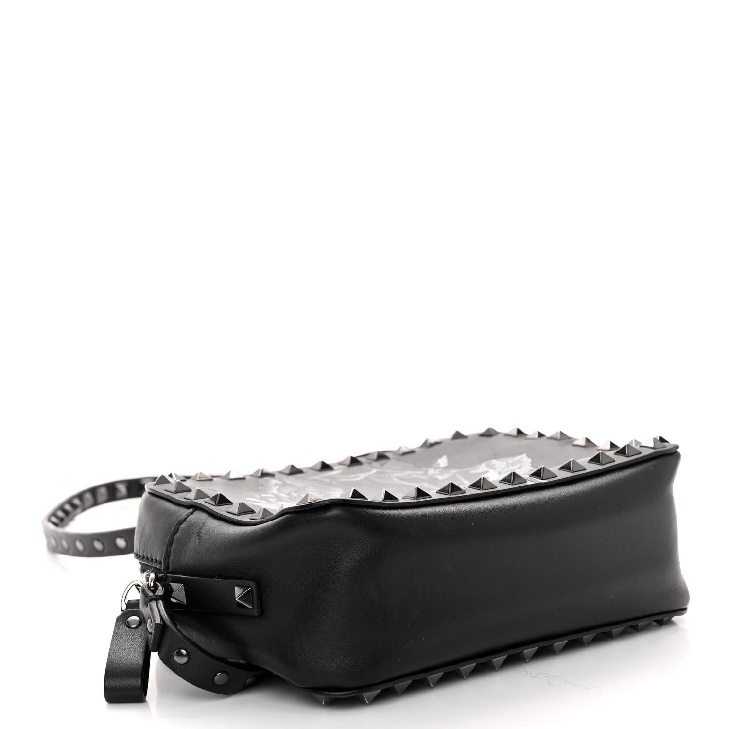 Valentino Garavani X UNDERCOVER Calfskin Rockstud Rose Print Camera Crossbody Bag Black 4 of 11
