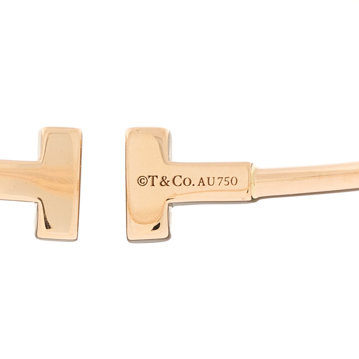 18K Rose Gold Narrow T Wire Bracelet