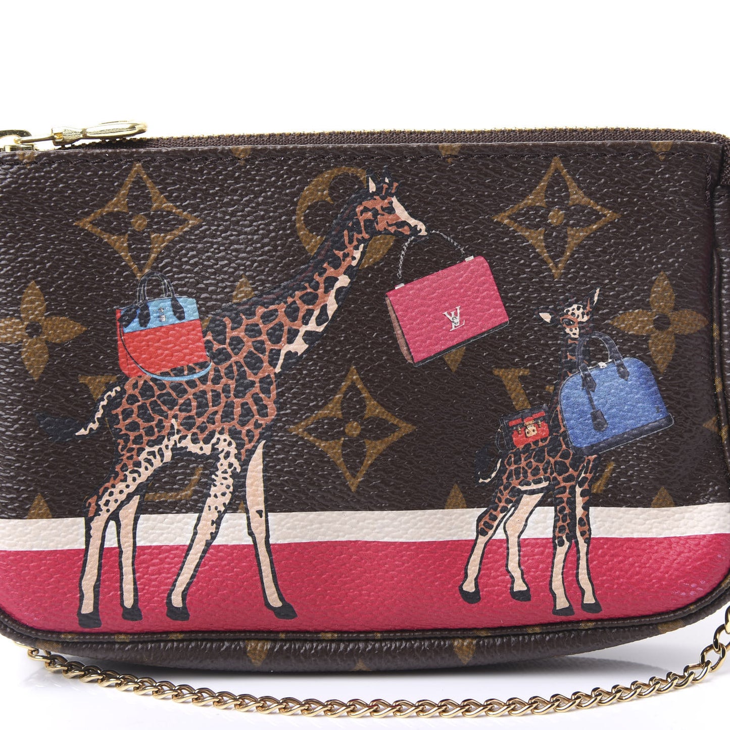 Monogram 2017 Christmas Animation Mini Pochette Accessories