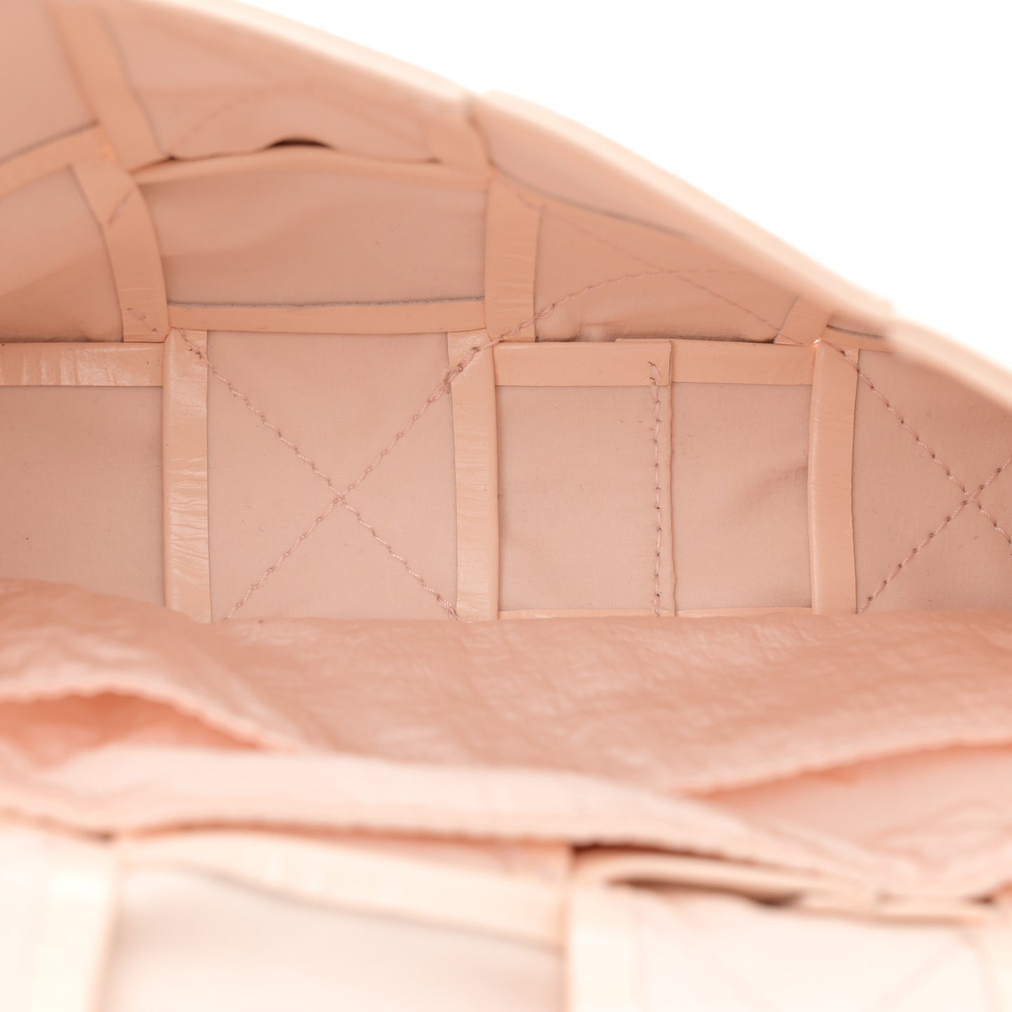 Paper Calfskin Intrecciato Cassette Belt Bag Melon Washed