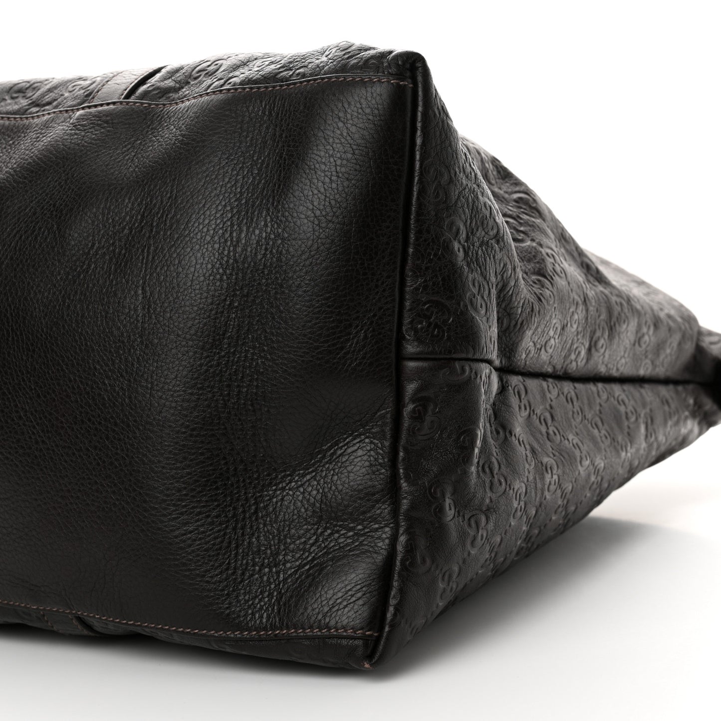 Guccissima Medium Joy Tote Bag Dark Brown