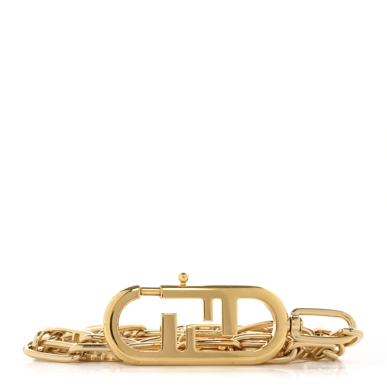 Fendi Metal O'Lock Strap You Gold 1 of 4
