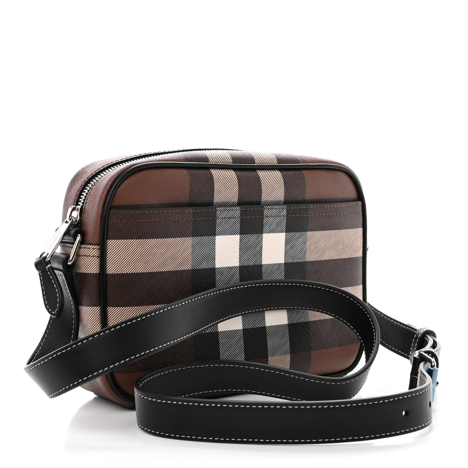 Burberry Canvas Check Paddy Messenger Birch Brown 3 of 12