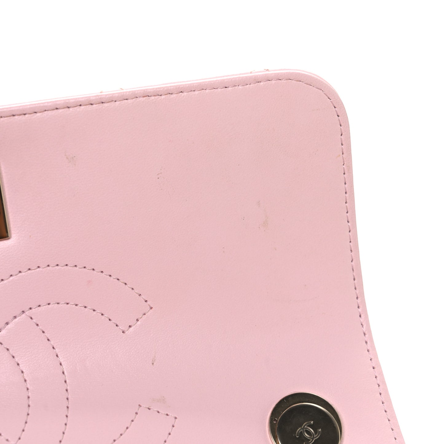 Lambskin Quilted Small Trendy CC Flap Dual Handle Bag Light Pink