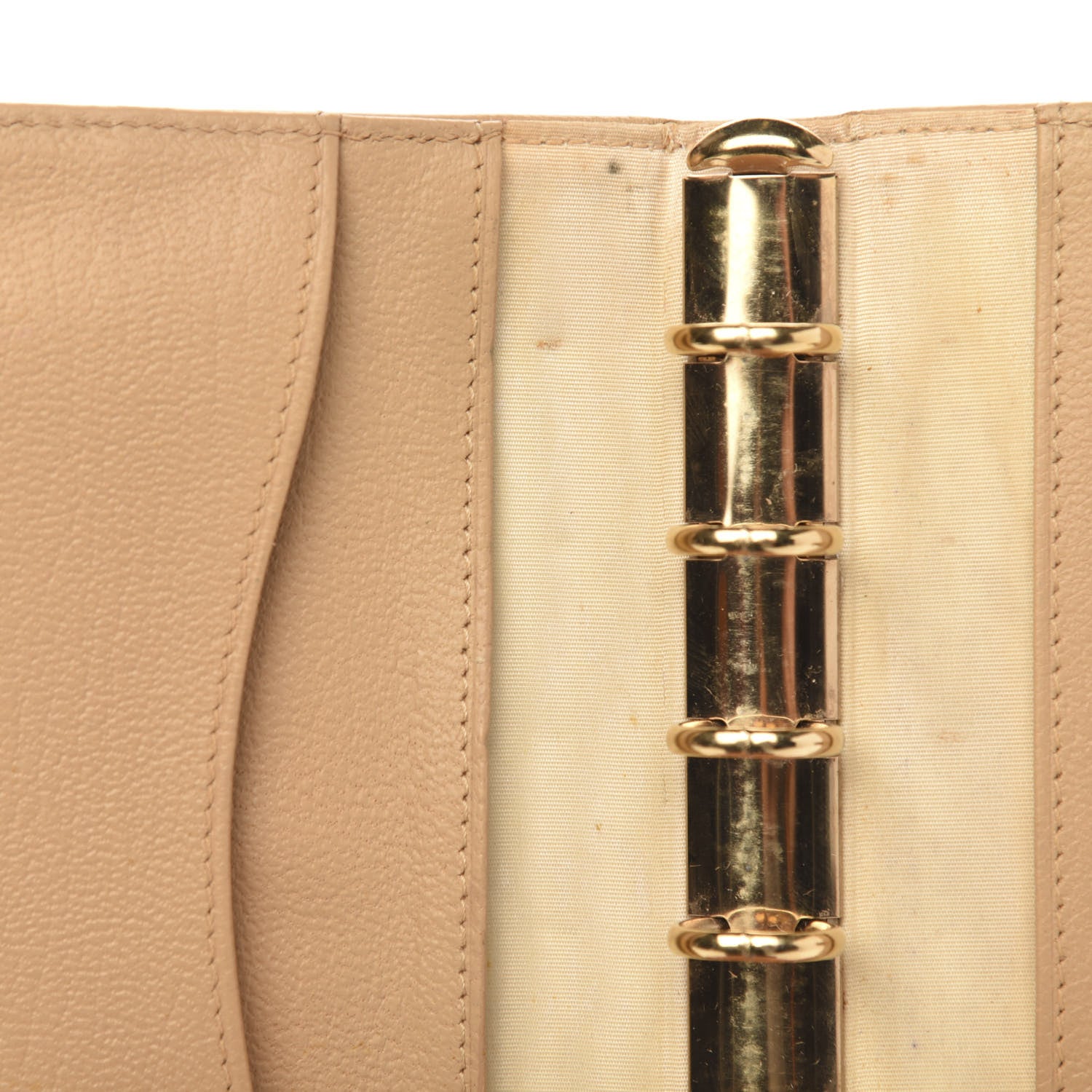 Chanel Goatskin Small Ring Agenda Planner Beige 7 of 9