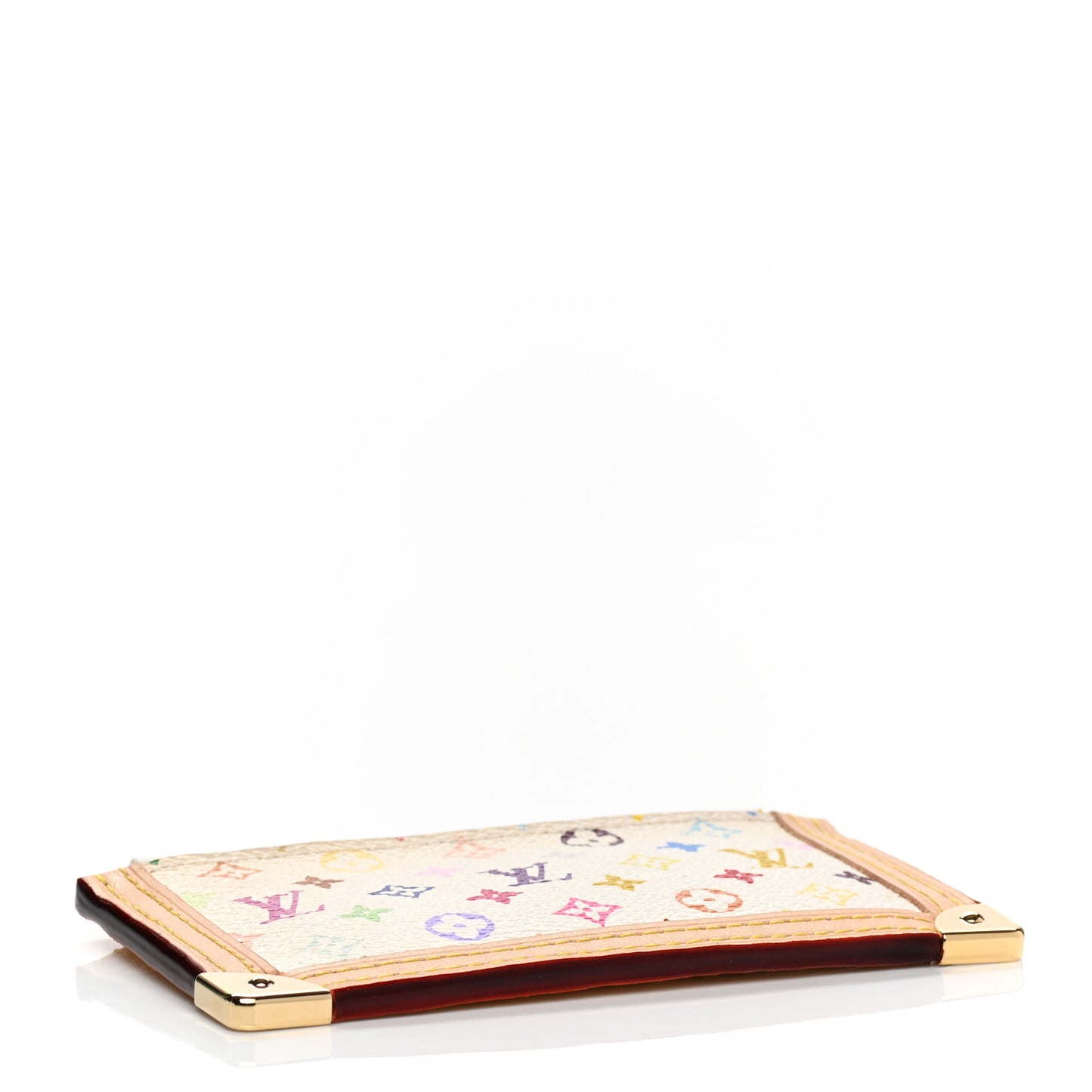 Monogram Multicolor Key Pouch White