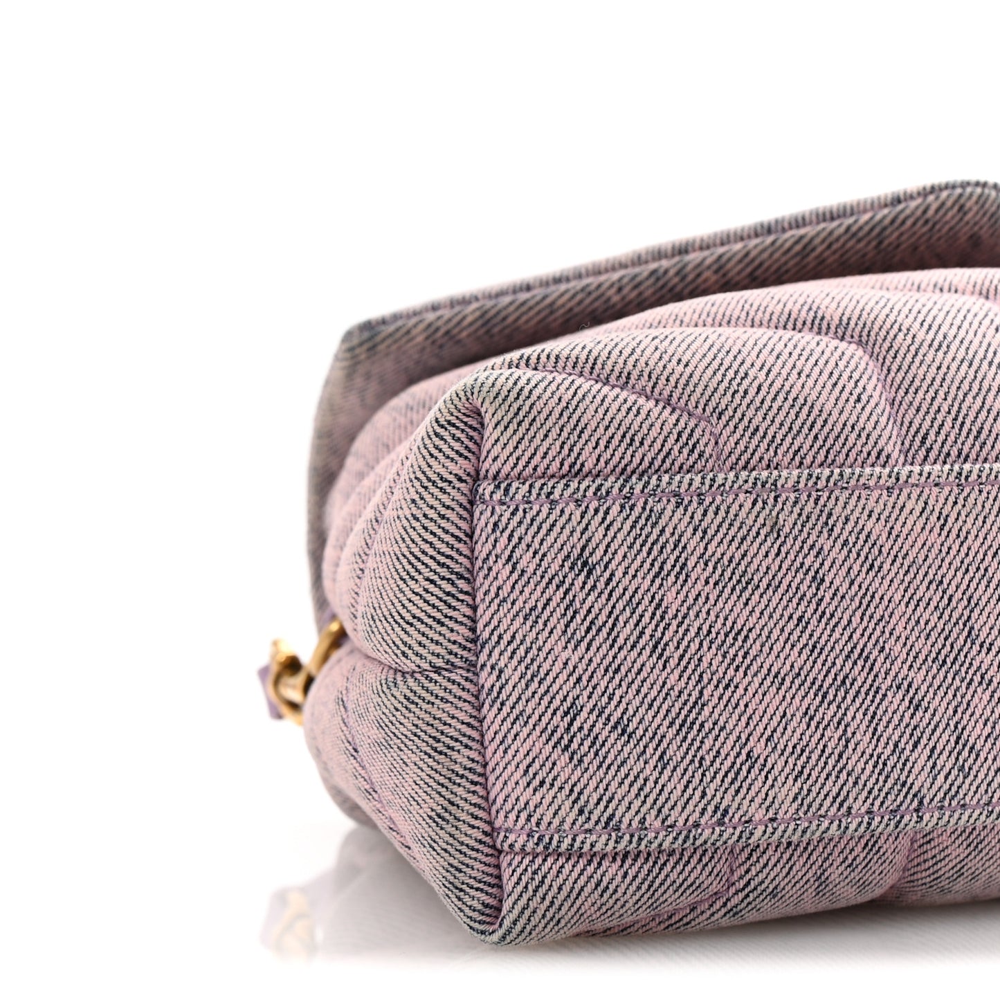 Denim Y Quilted Monogram Toy Loulou Crossbody Bag Bleached Lilac