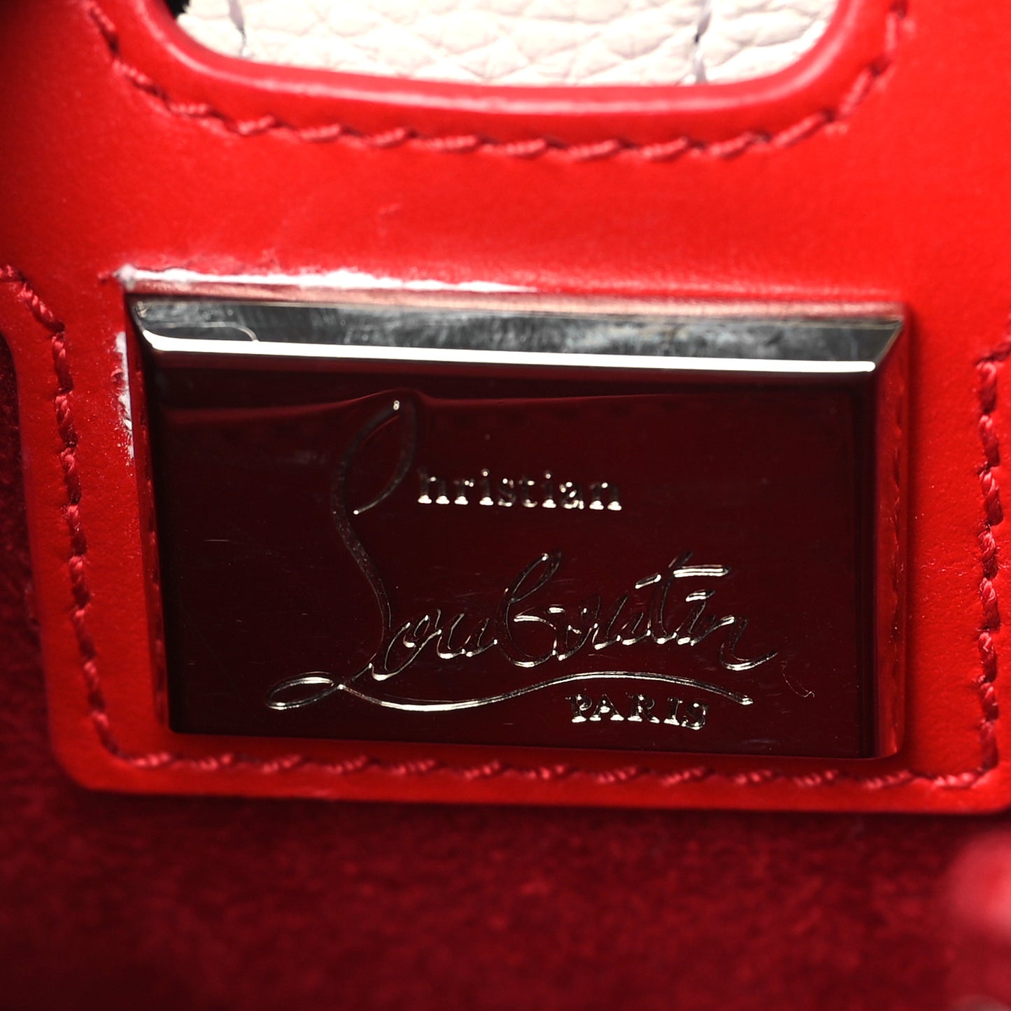 Calfskin Beaded Africamana Nano Paloma Nude