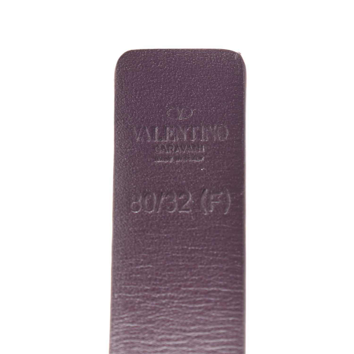 Valentino Garavani Glossy Calfskin VLogo Reversible 30mm Belt 80 32 Feminine Pink Indian Violet 3 of 7