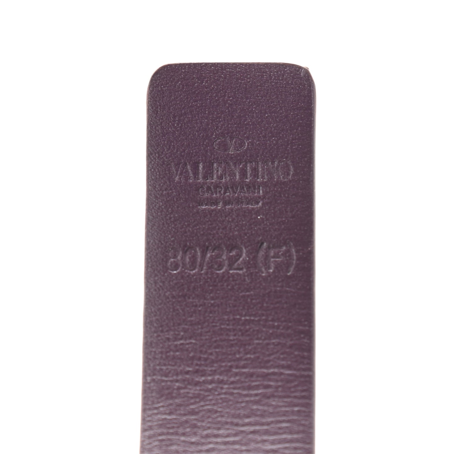 Glossy Calfskin VLogo Reversible 30mm Belt 80 32 Feminine Pink Indian Violet