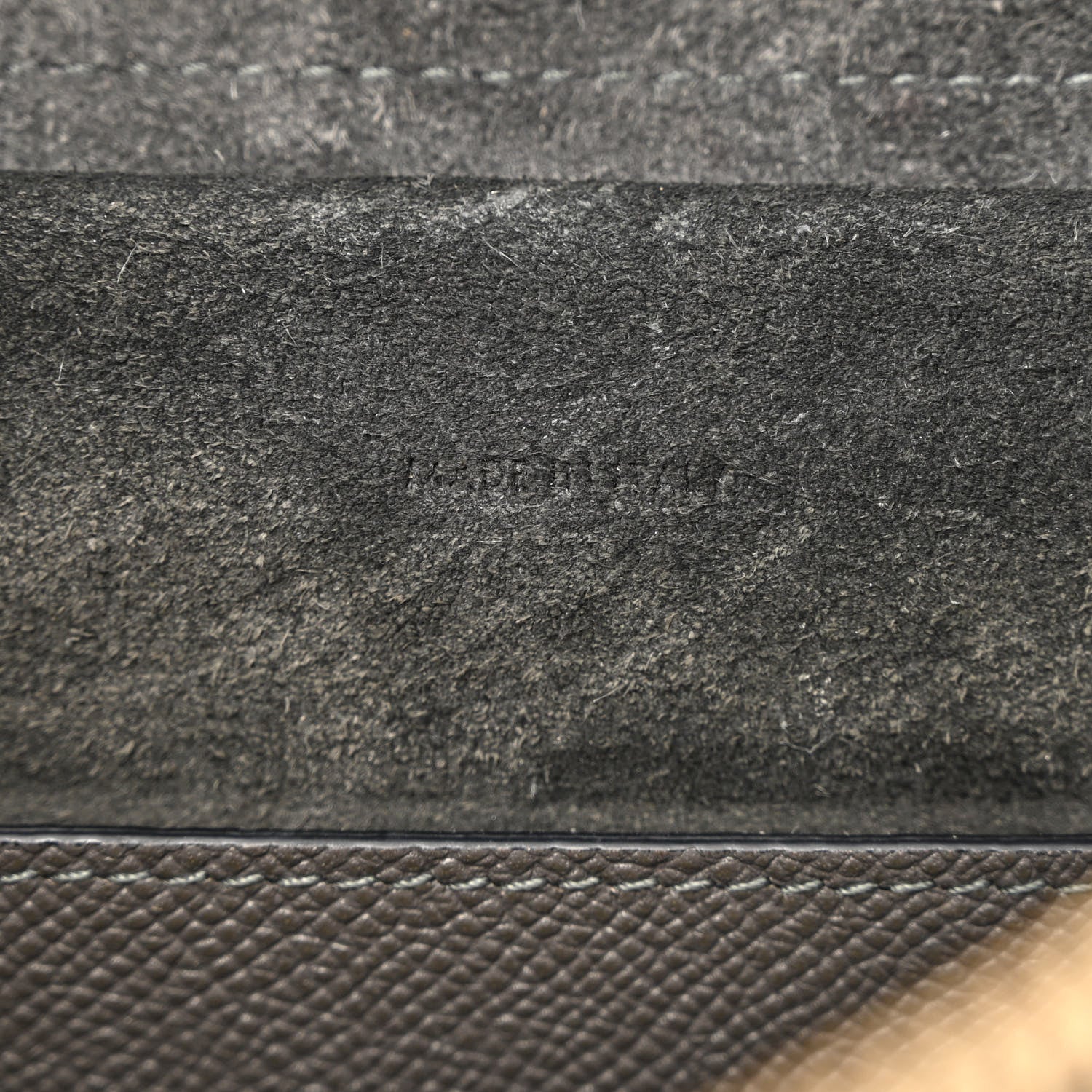 Celine Grained Calfskin Nano Belt Bag Grey 6 of 12