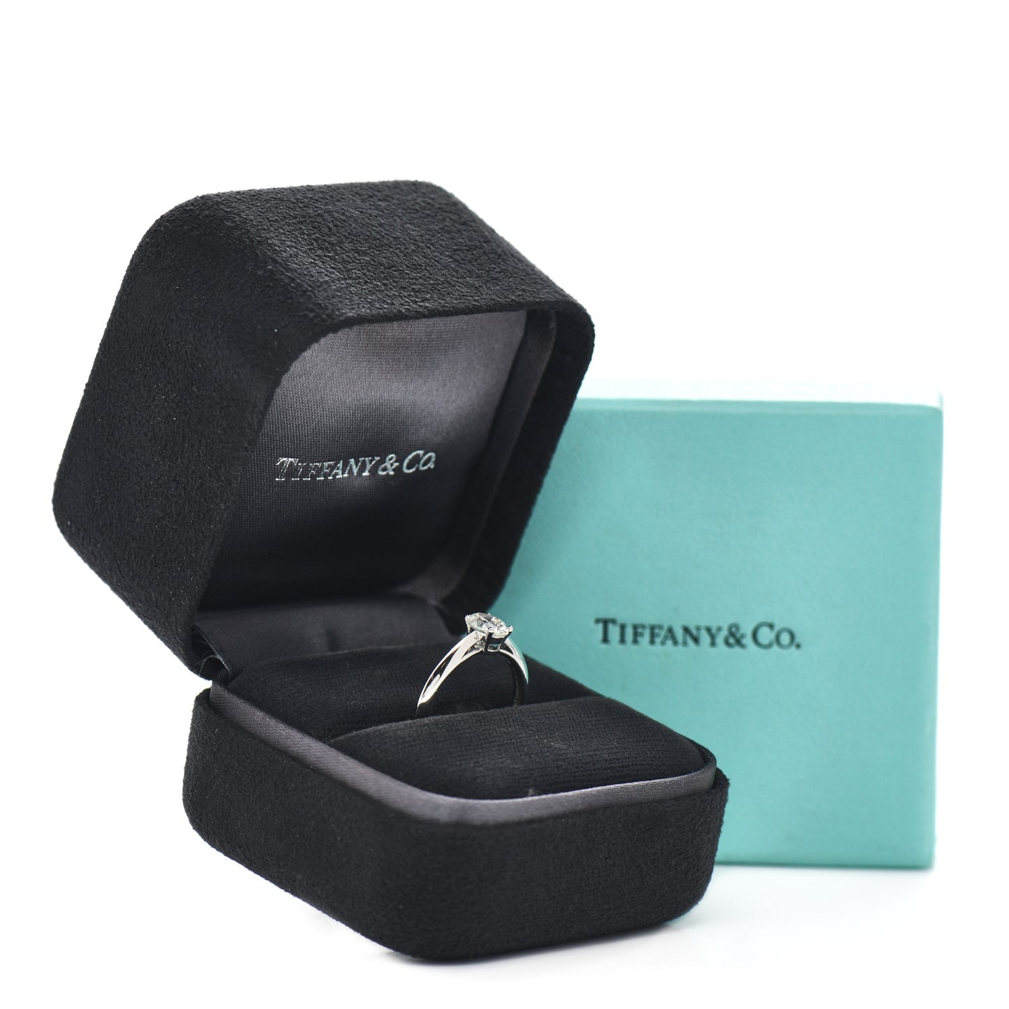 Platinum Diamond .70ct Solitaire Oval Engagement Ring 51 5.75