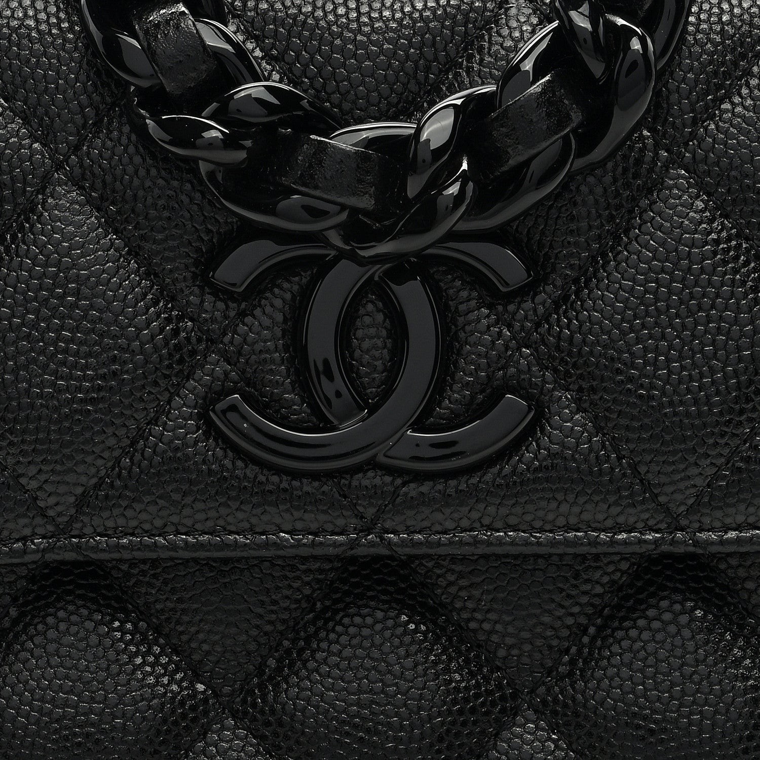 Chanel Caviar Quilted My Everything Belt Flap Card Holder Black 8 of 10