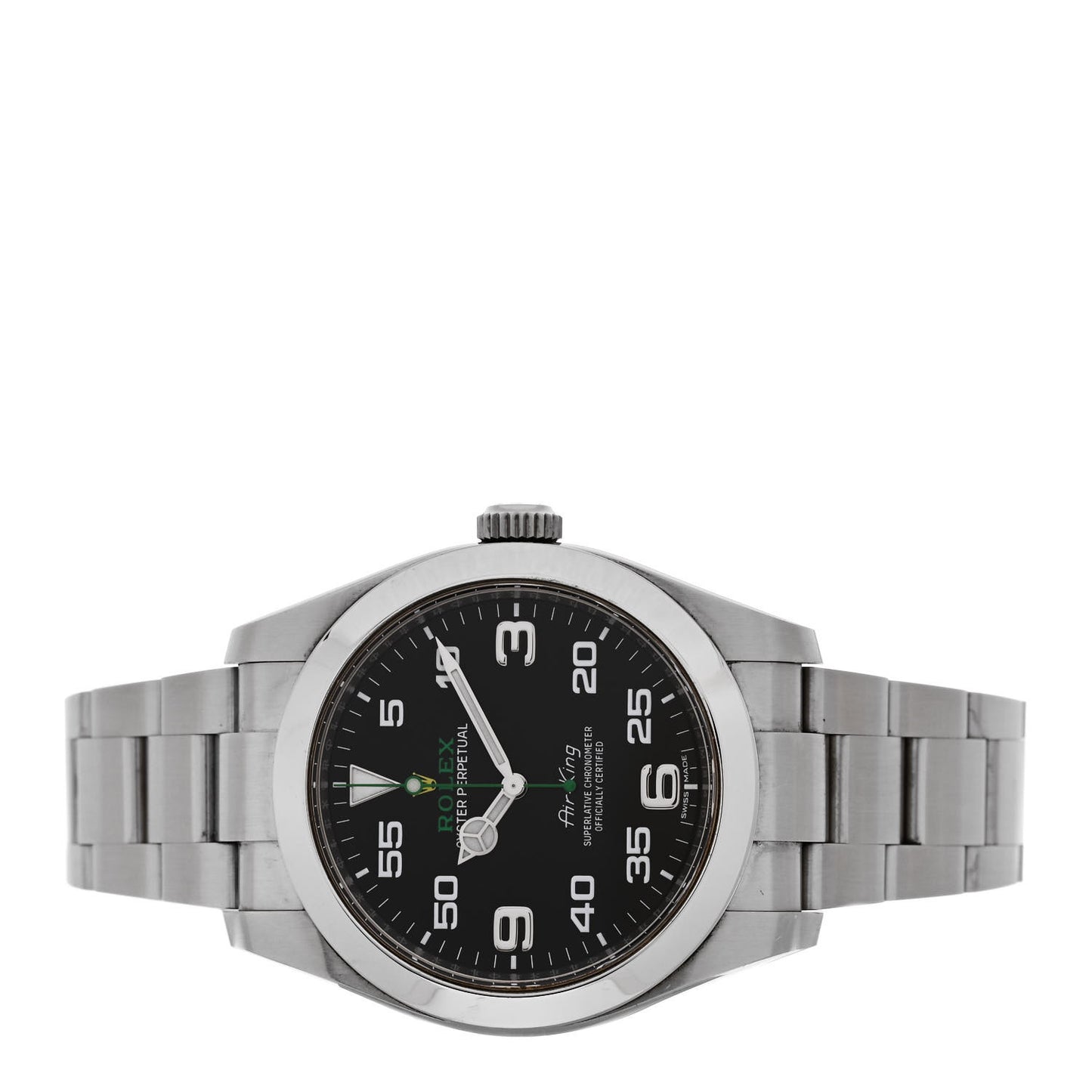 Stainless Steel 40mm Air-King Oyster Perpetual Watch Black 116900
