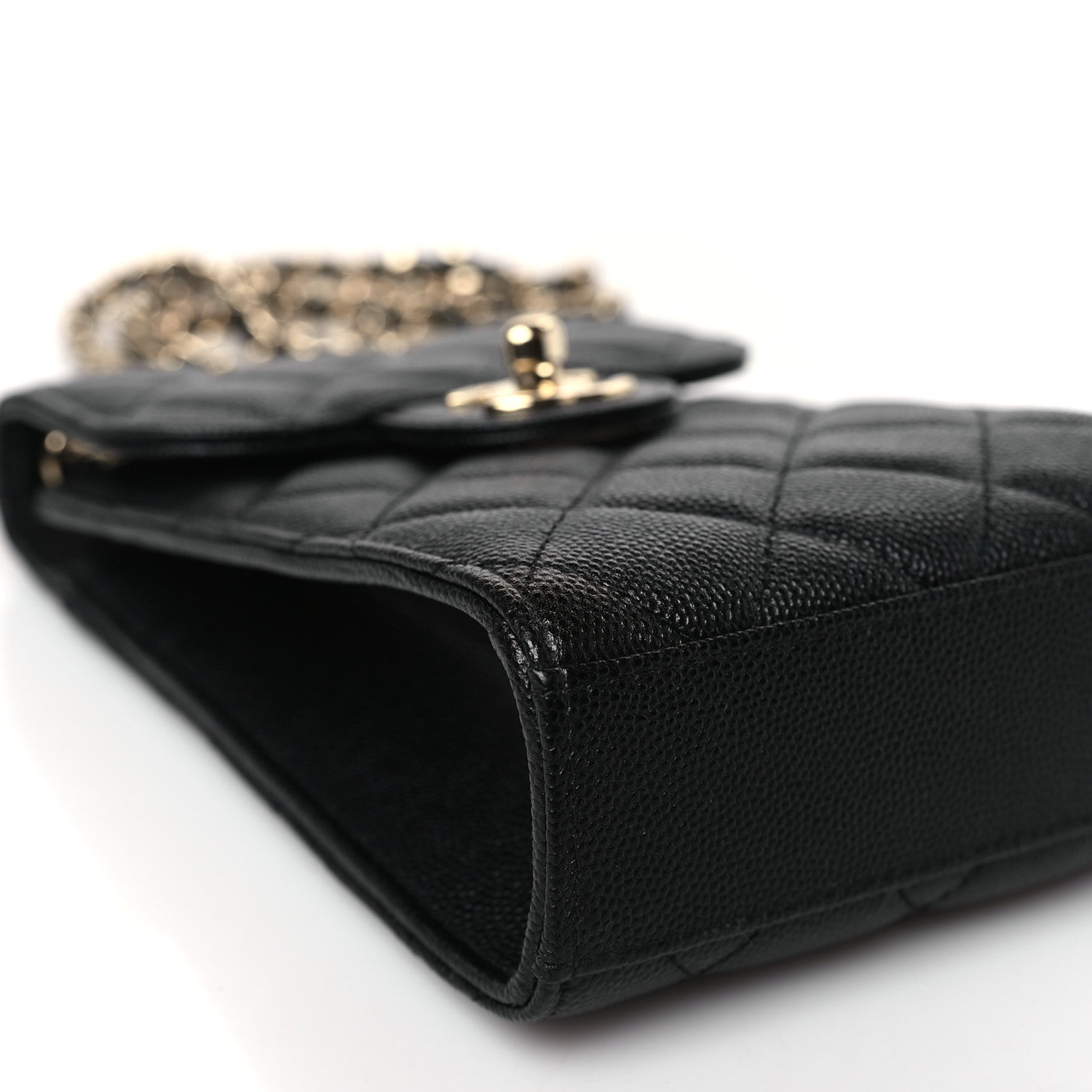 Chanel Caviar Quilted Classic Phone Holder Black 8 of 9