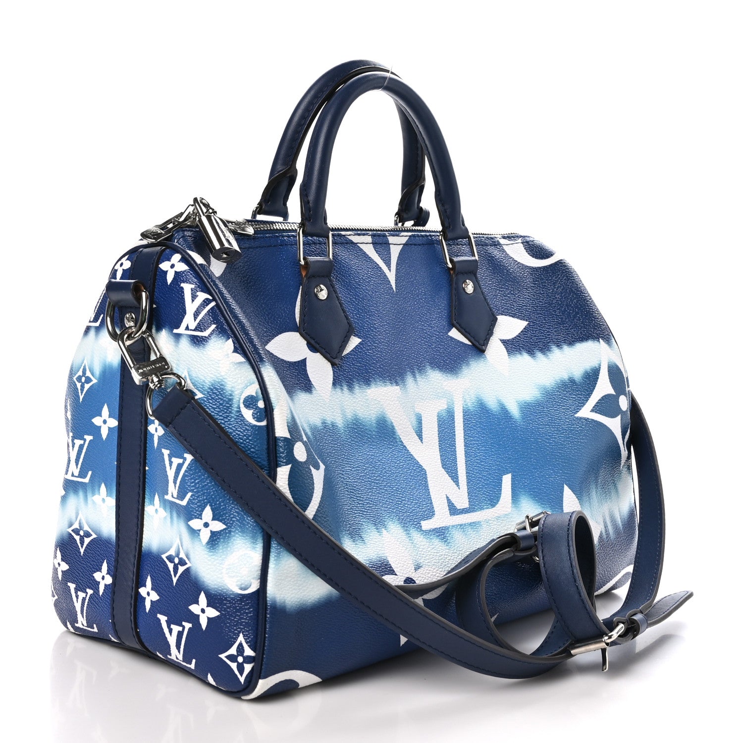 Louis Vuitton Monogram Escale Speedy Bandouliere 30 Blue 3 of 12