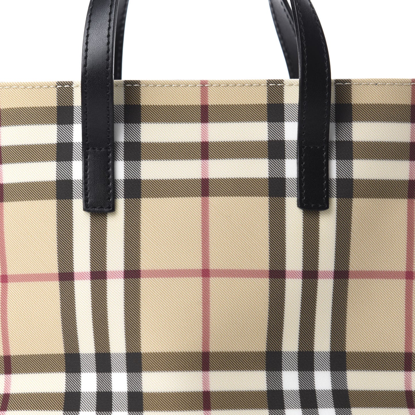 House Check Small Tote Black