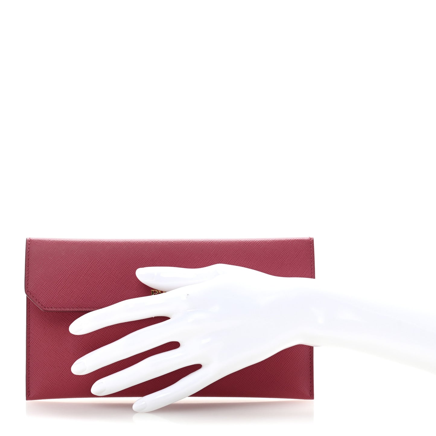 Saffiano Metal Large Flap Wallet Peonia