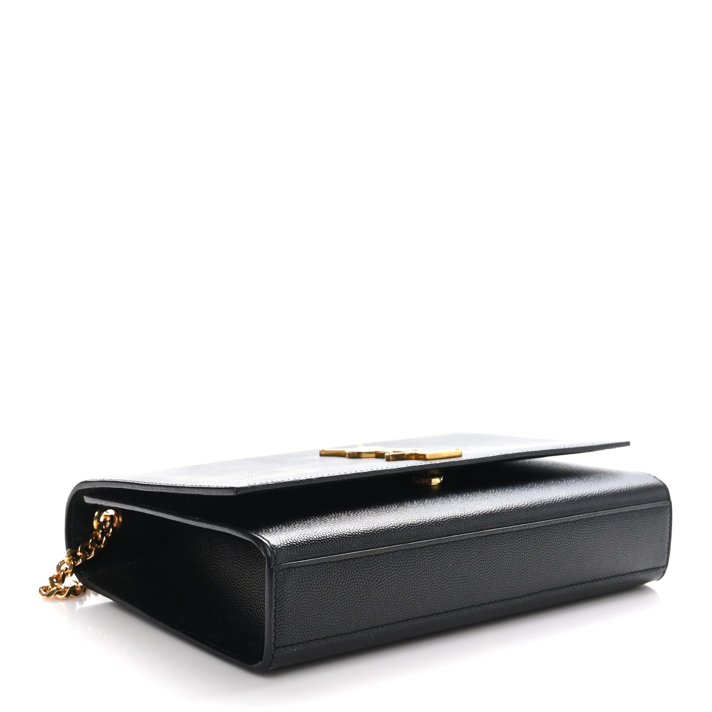 Grain De Poudre Medium Classic Monogram Kate Satchel Black