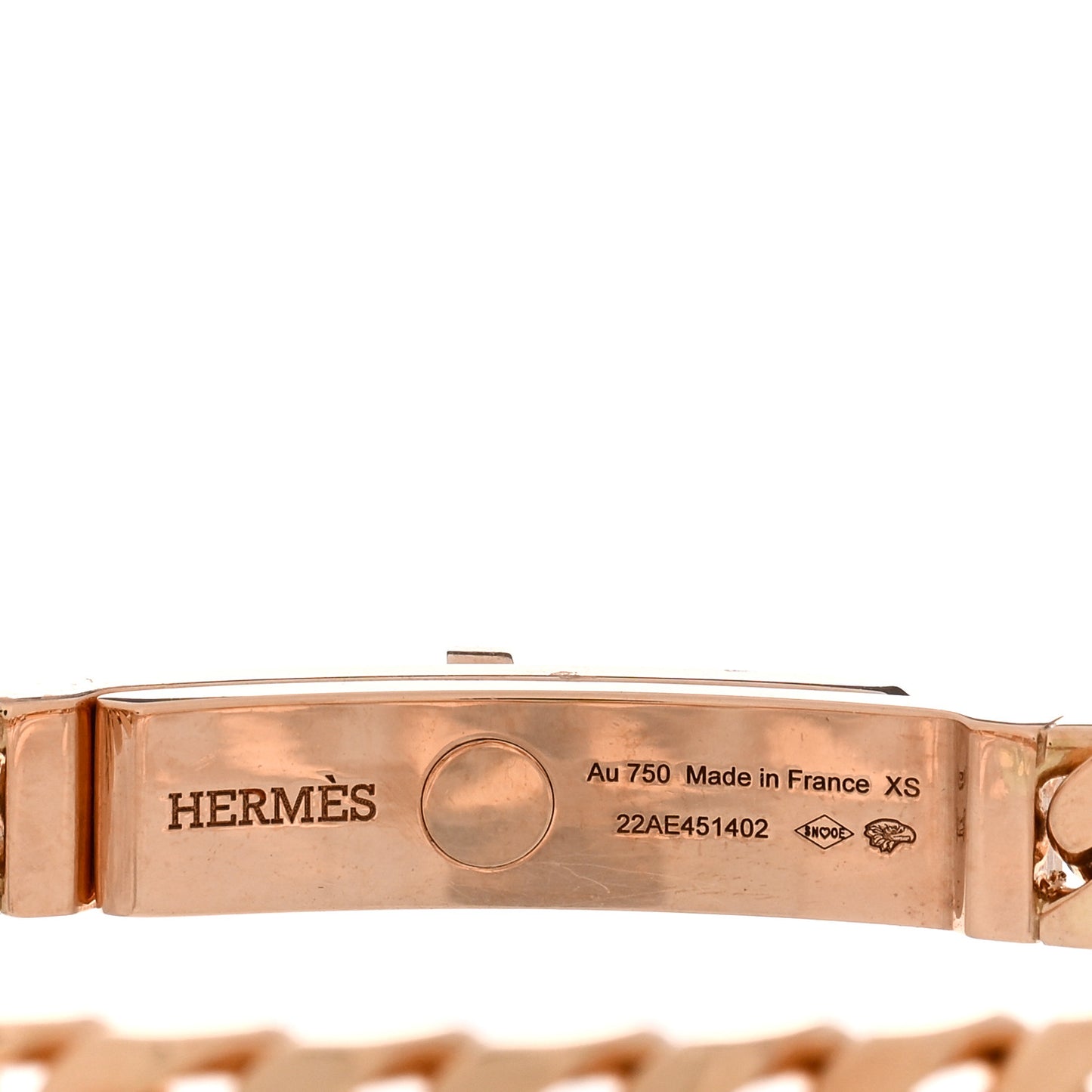 18K Rose Gold Diamond PM Kelly Chaine Bracelet XS