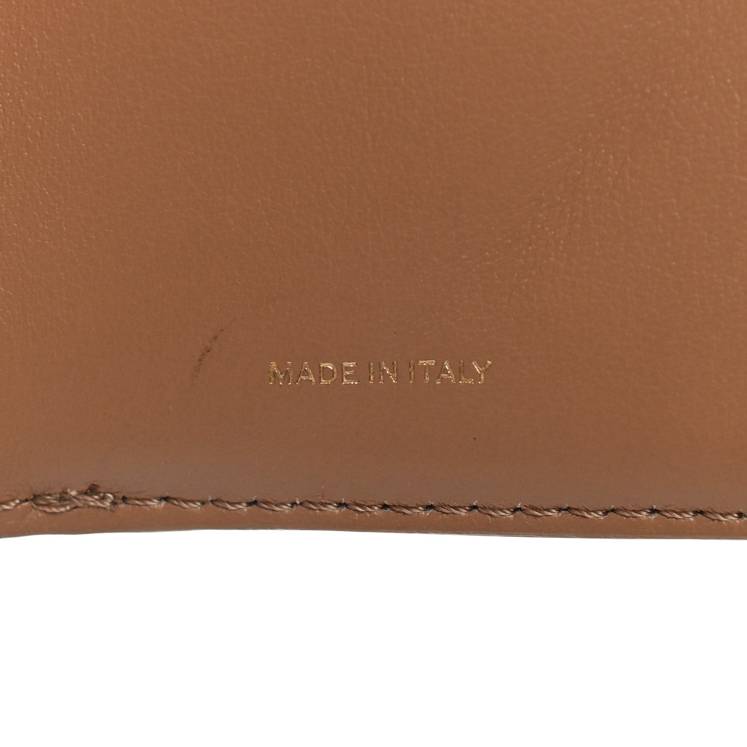 Burberry Grained Calfskin Monogram Double Flap Lark Wallet Beige 8 of 12