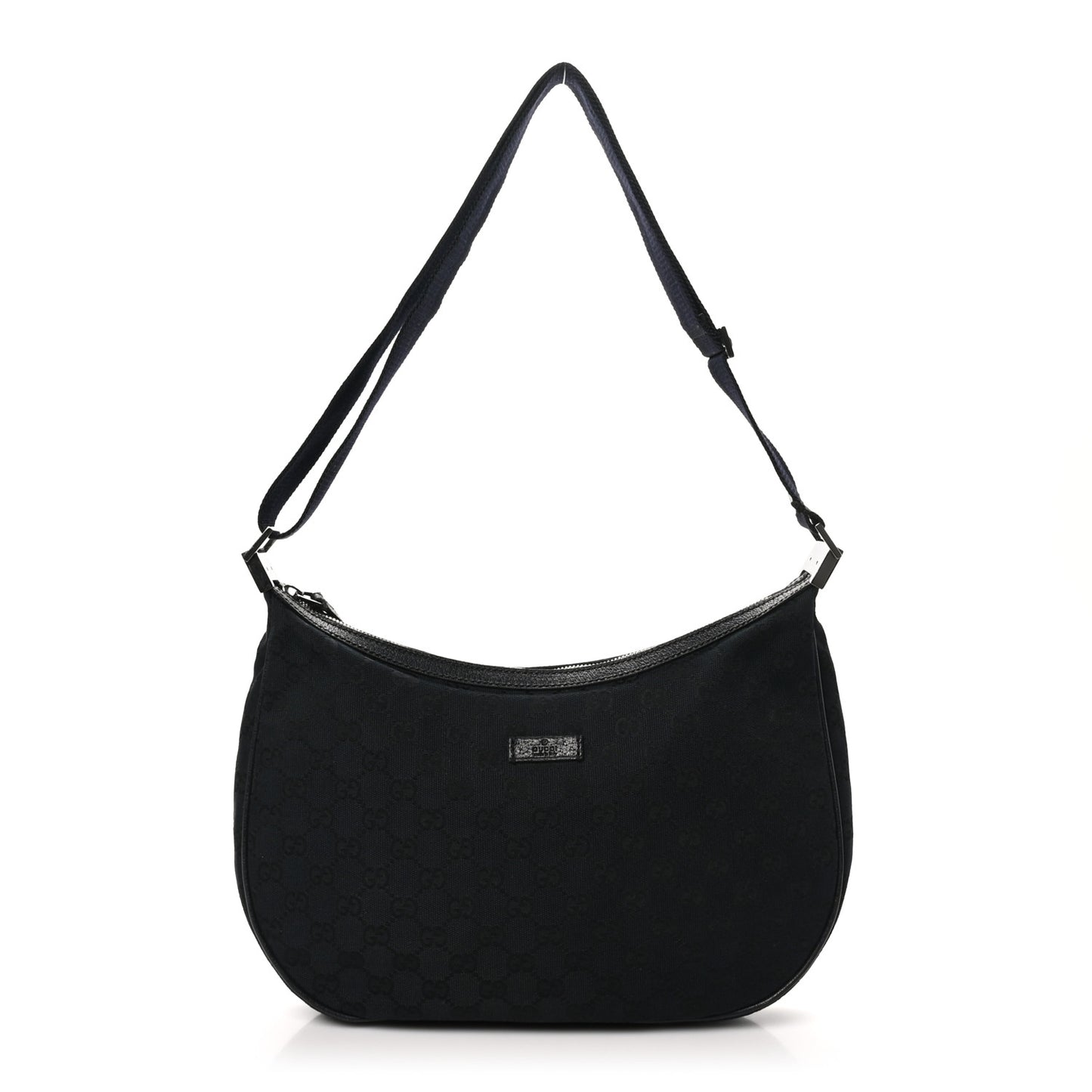 Monogram Medium Half Moon Hobo Black