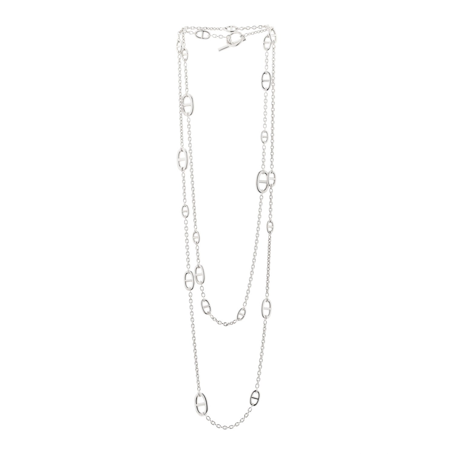 Hermes Sterling Silver Farandole Necklace 160 2 of 4