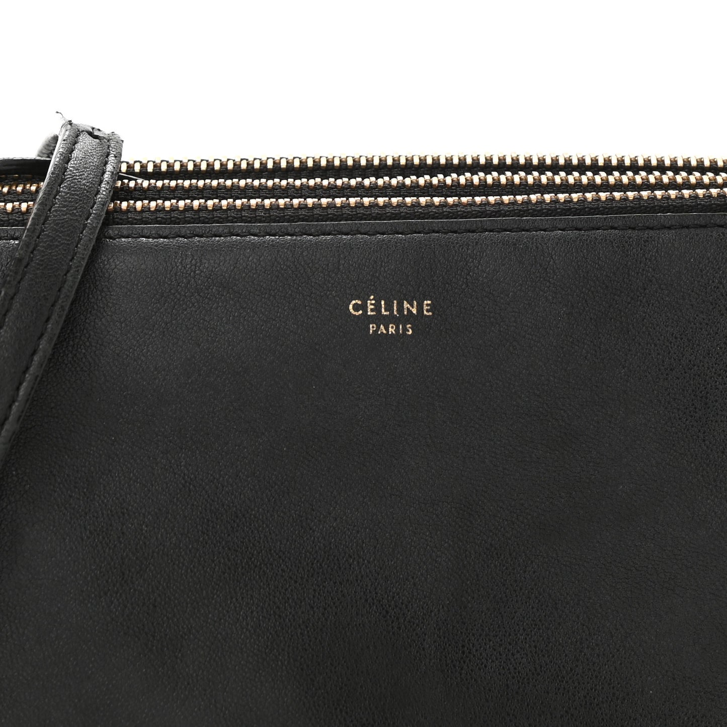 Lambskin Small Trio Crossbody Bag Black
