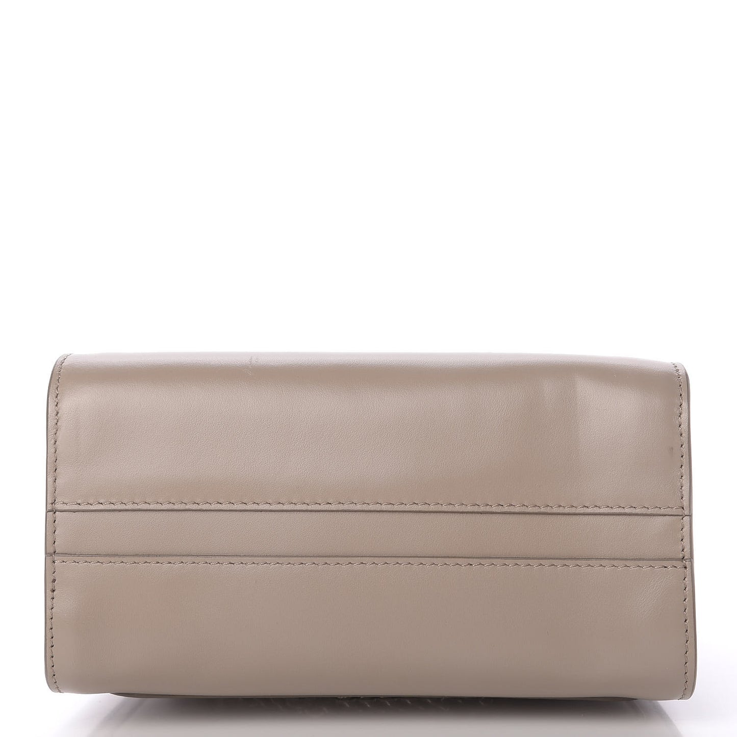 Shiny Calfskin Mini Annie Shoulder Bag Motty Grey