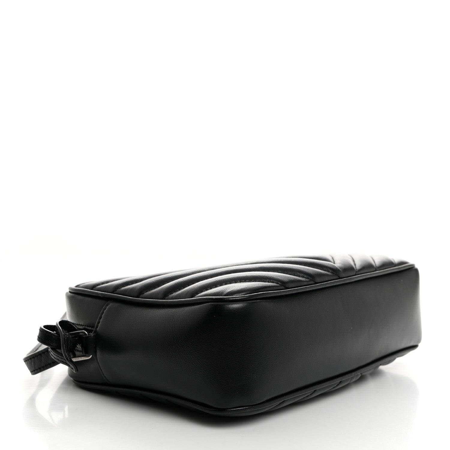 Saint Laurent Calfskin Matelasse Monogram Lou Camera Bag Black 4 of 10