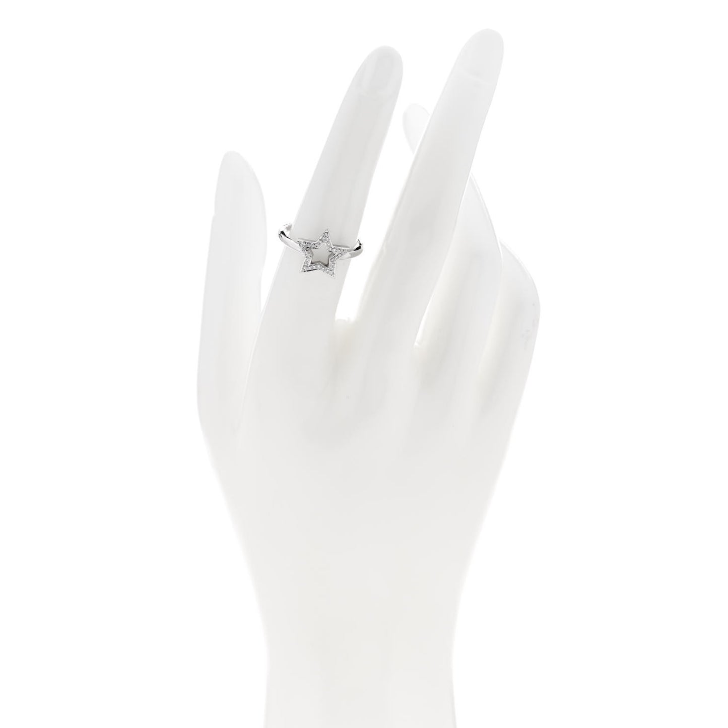 Platinum Diamond Star Ring 53 6.5