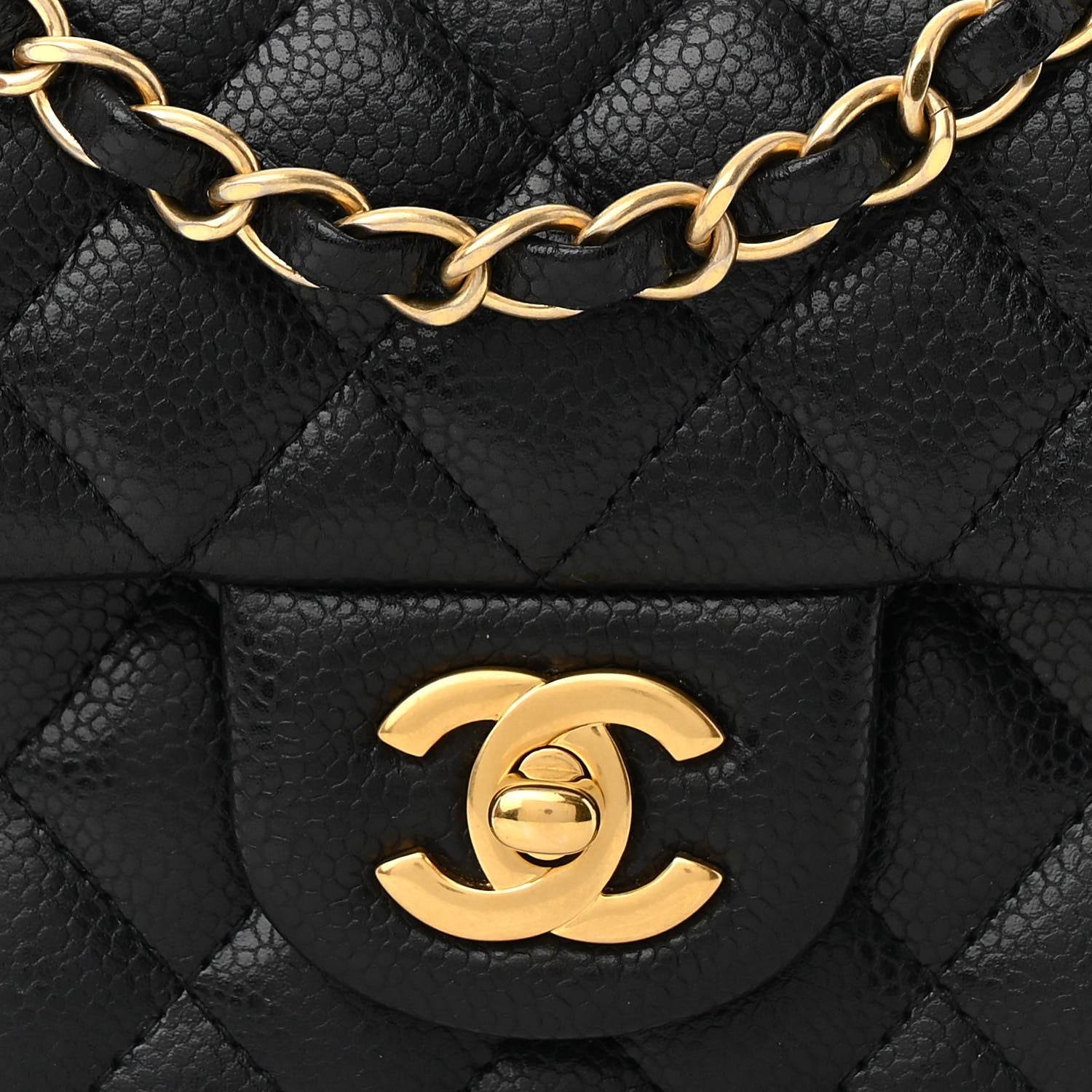 Chanel Caviar Quilted Mini Rectangular Flap Black 8 of 12