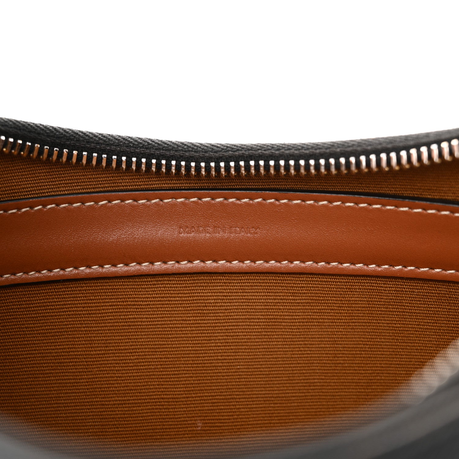 Celine Triomphe Canvas Calfskin Ava Shoulder Bag Tan 7 of 16