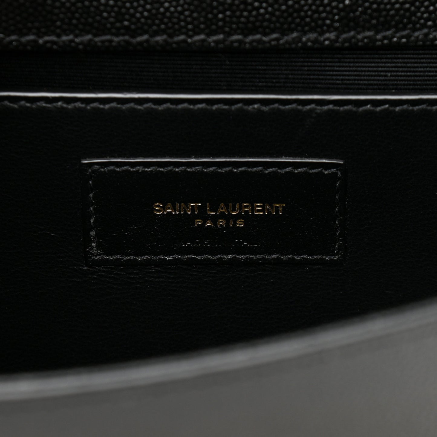 Grain De Poudre Medium Classic Monogram Kate Satchel Black