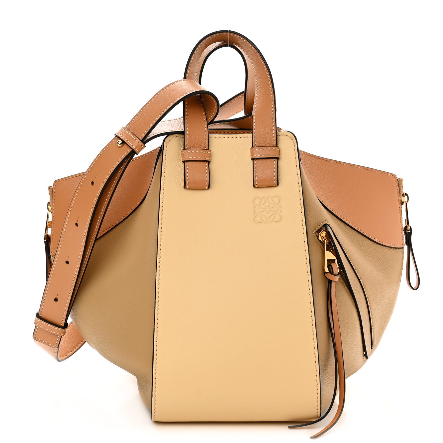 Calfskin Small Hammock Shoulder Bag Vanilla