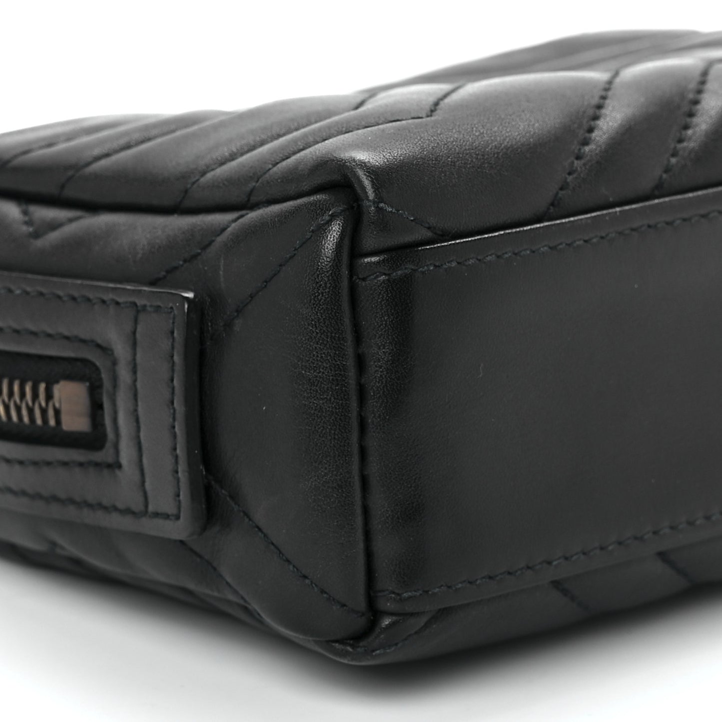 Calfskin Matelasse GG Marmont Cosmetic Case Black