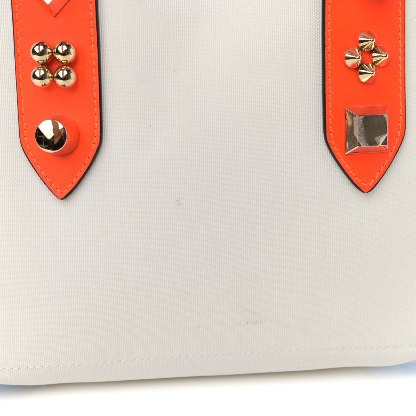 Canvas Frangibus Tote White Multicolor