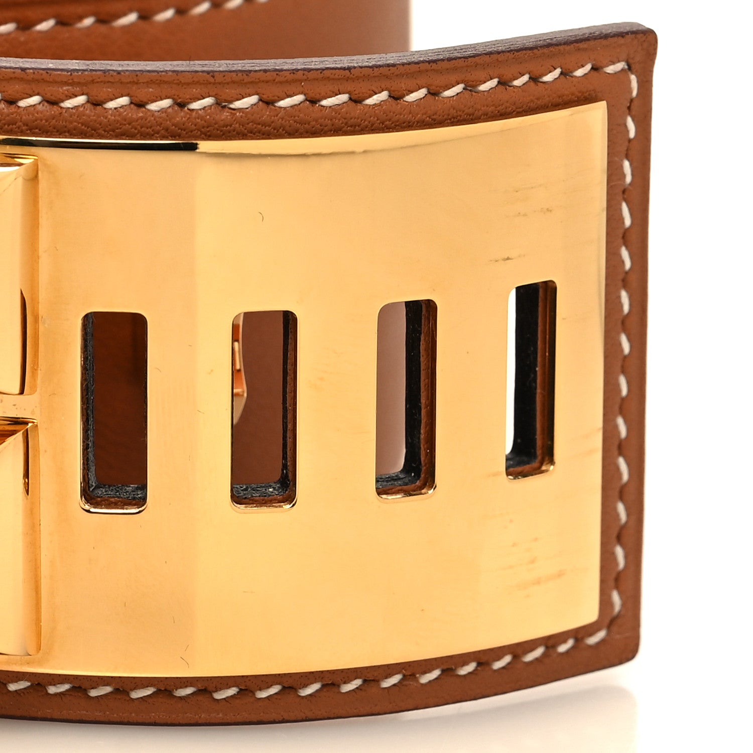 Hermes Swift Collier de Chien CDC Bracelet T2 Gold Orange 6 of 7