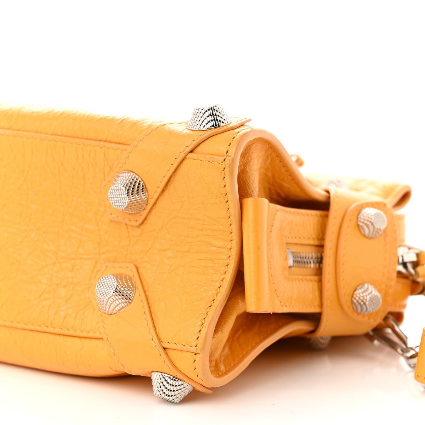 Agneau Giant 12 Silver Hardware Mini Mute City Jaune Miel