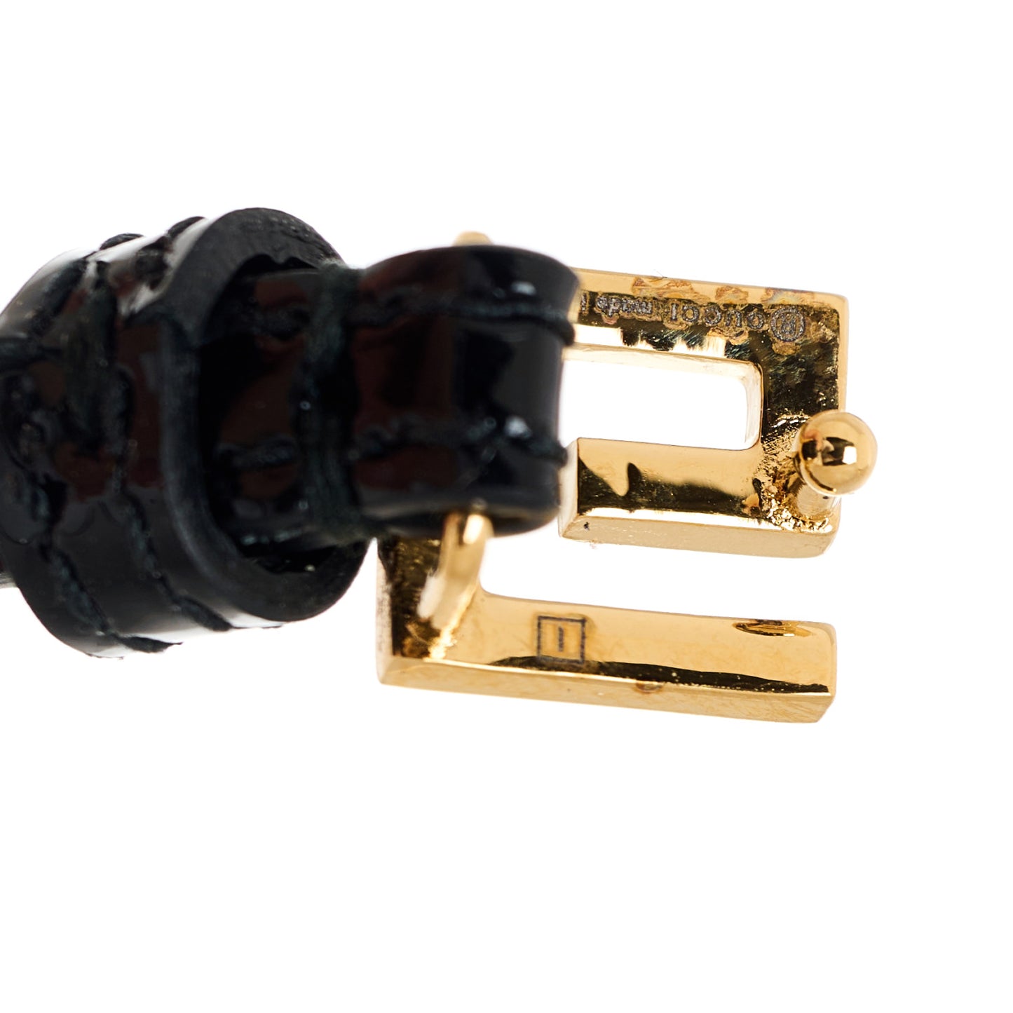 Patent G Buckle Bracelet Black