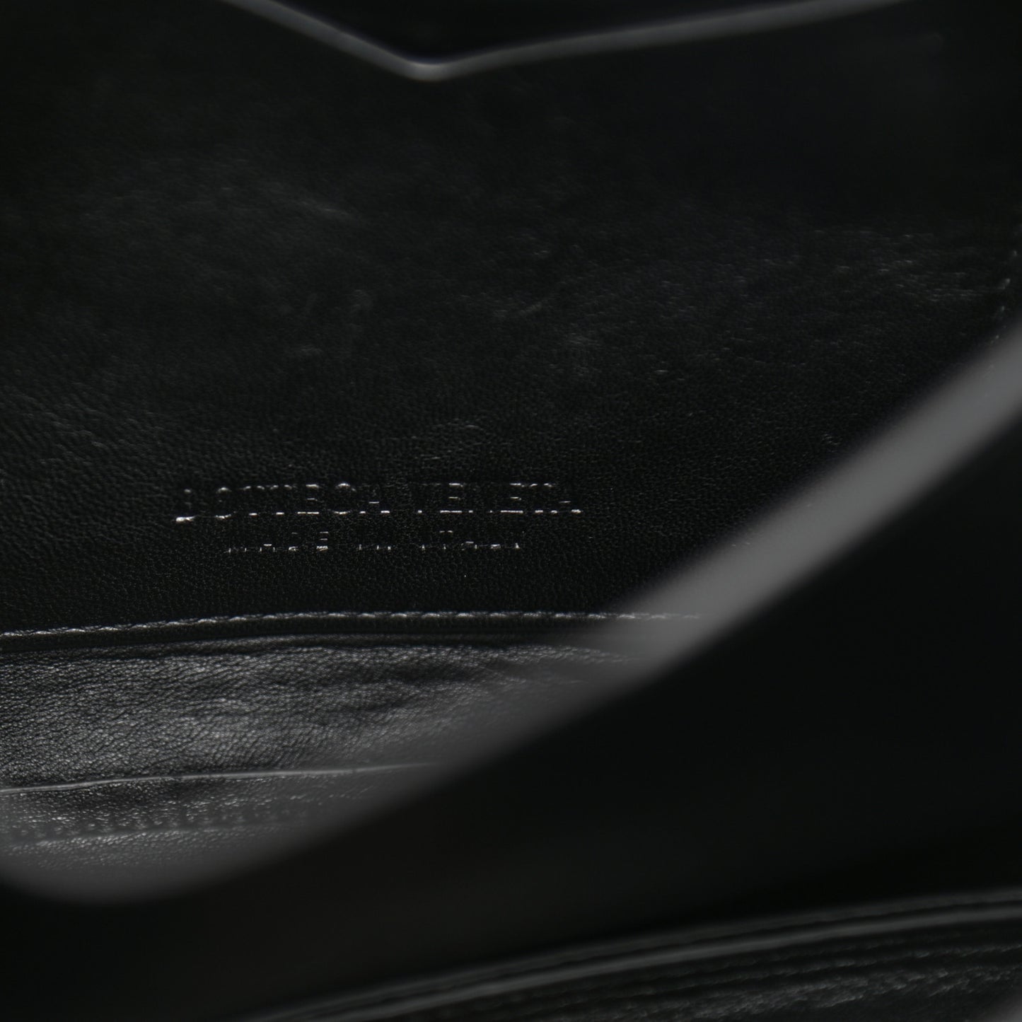 Calfskin Mount Envelope Bag Black