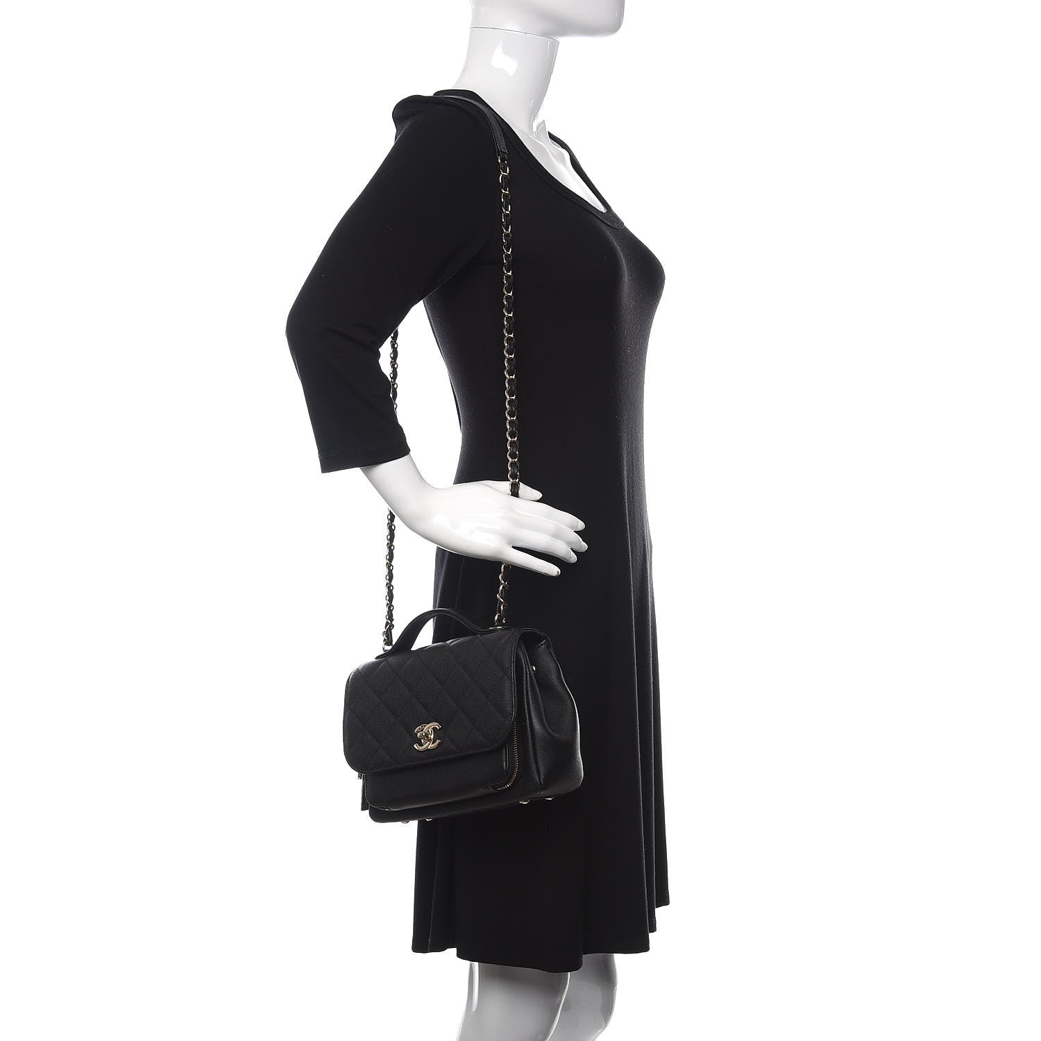 Chanel Caviar Quilted Medium Business Affinity Flap Black 2 of 13